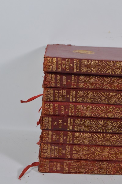 Sixteen 1909 Rudyard Kipling Books