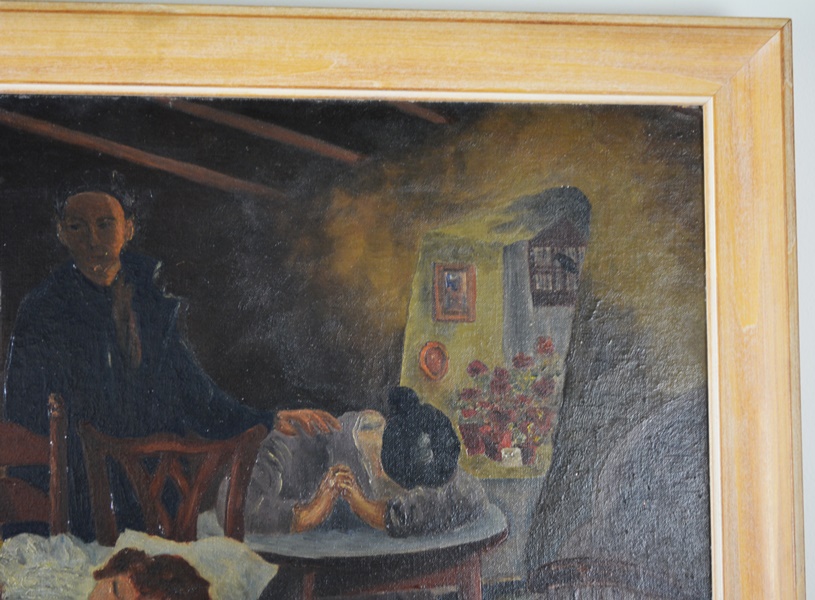 James Clayborne Original Oil Painting of a Sick Child