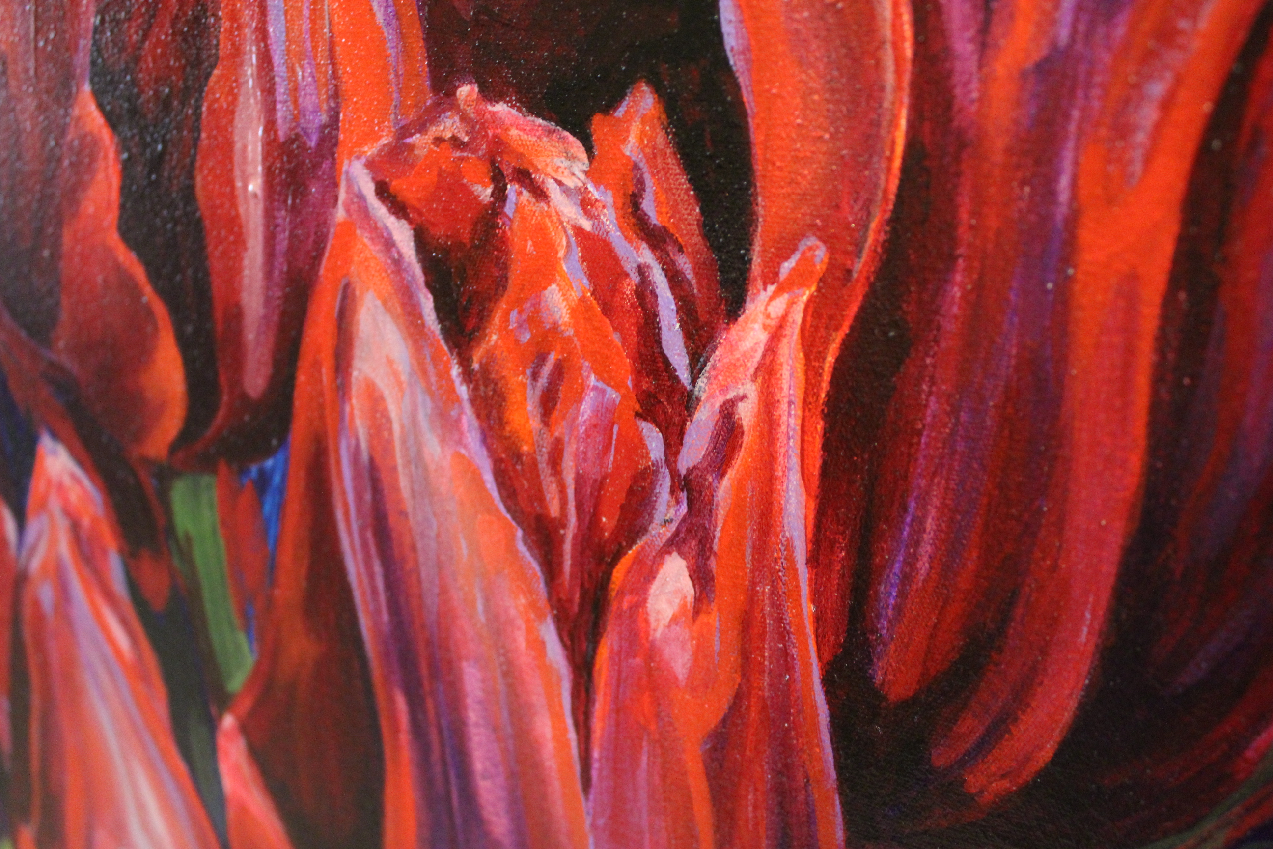Original Oil Painting of Tulips by Joseph Kinnebrew