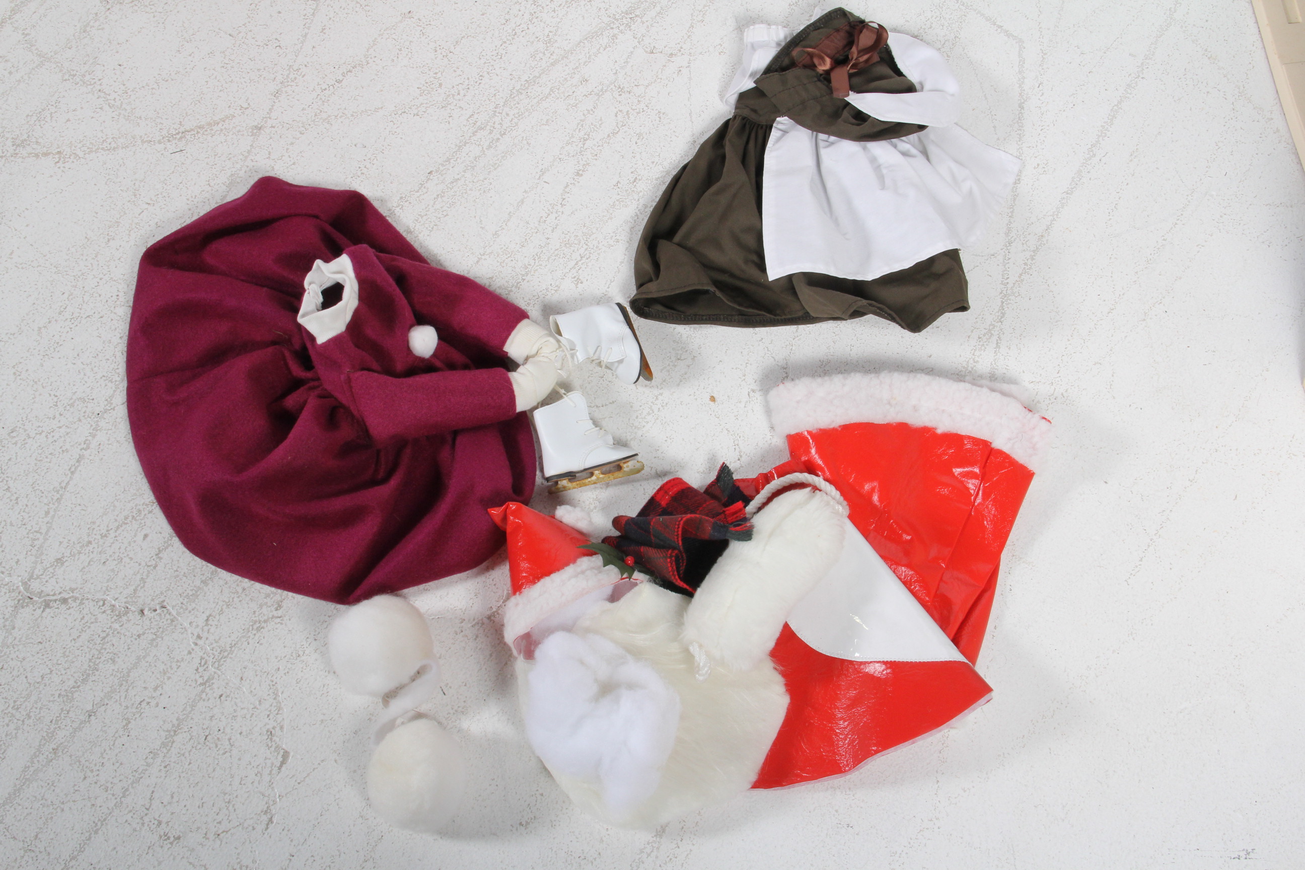 Concrete Goose Sculpture with Clothes