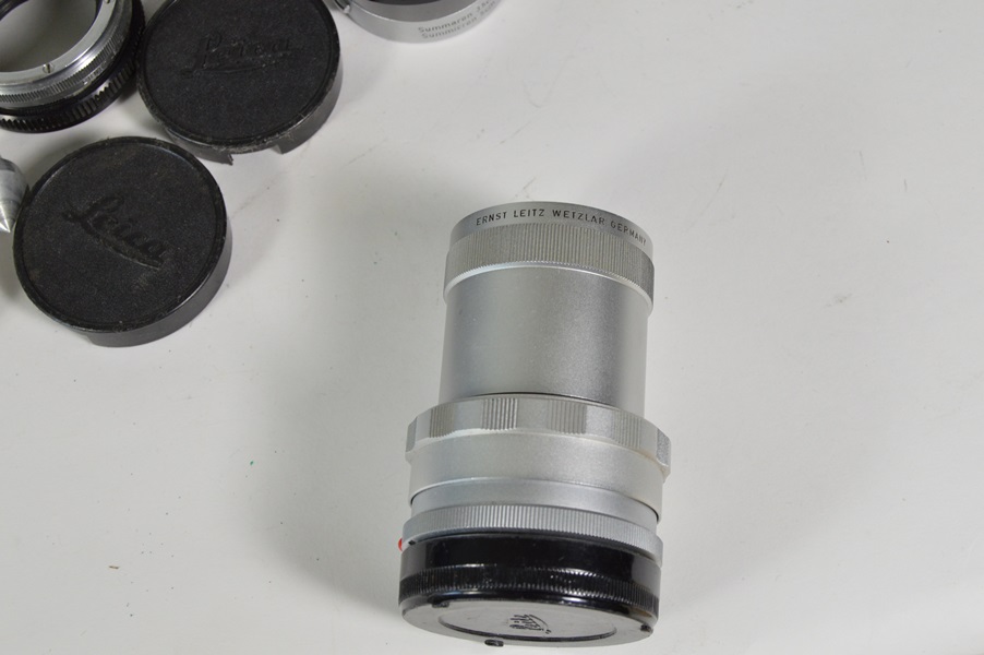 Leica Ernst Leitz Wetzler 35mm Camera Lens and Accessories