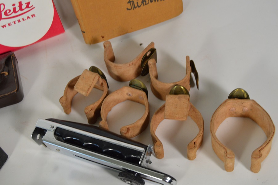 Leica Ernst Leitz Wetzler 35mm Camera Lens and Accessories