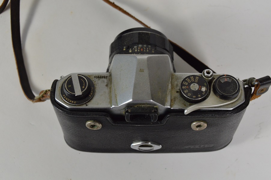 Three Pentax 35mm Cameras and Accessories