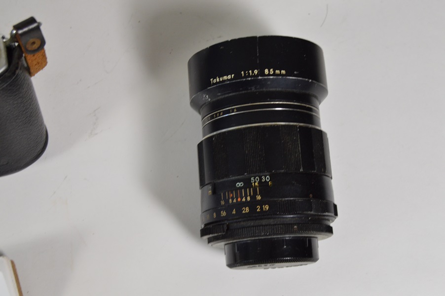 Three Pentax 35mm Cameras and Accessories