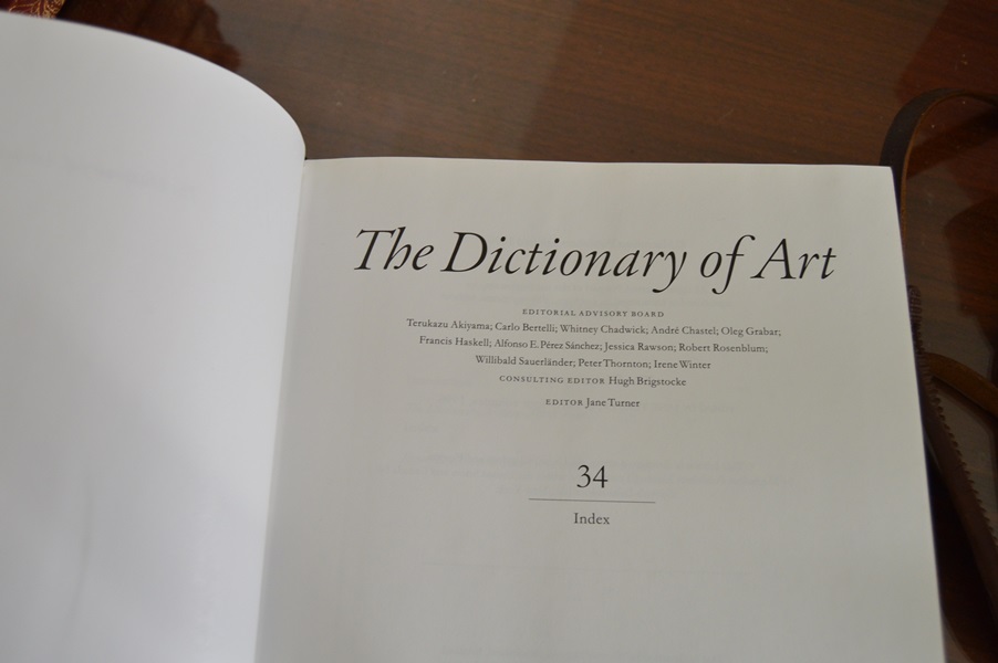 Thirty-four Volume Set of The Dictionary of Art
