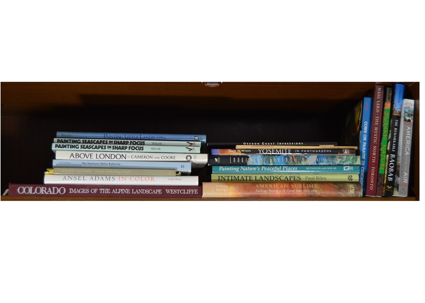Assortment of Books on Landscape Art