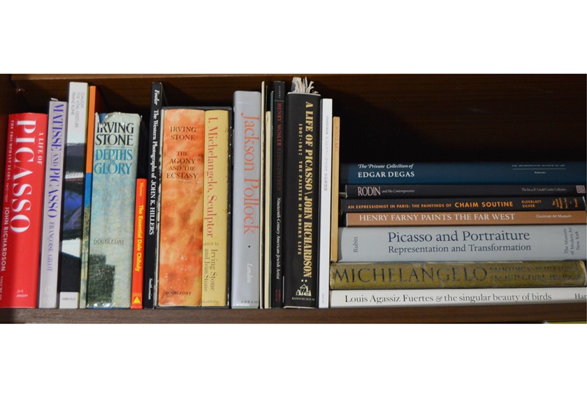 Assortment of Books on Famous Artists