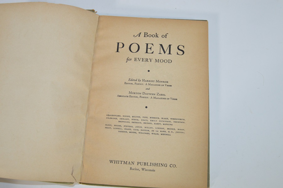 1933 Harriet Monroe-A Book of Poems for Every Mood