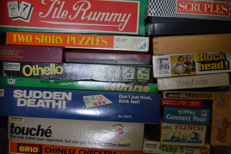 Assortment of Vintage Board Games