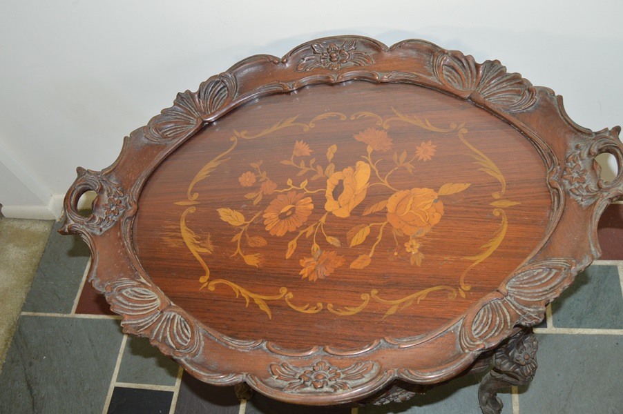 Rococo Style Tray Top Tea Table