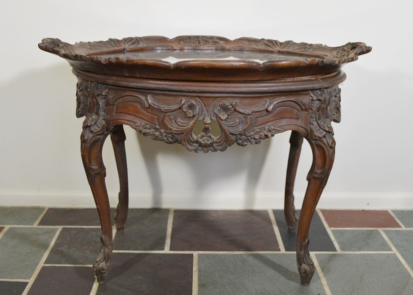 Rococo Style Tray Top Tea Table