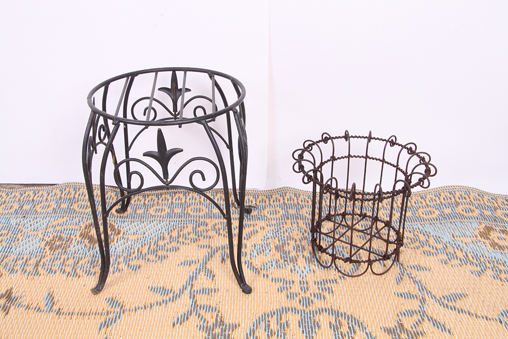 Wrought Iron Plant Stands