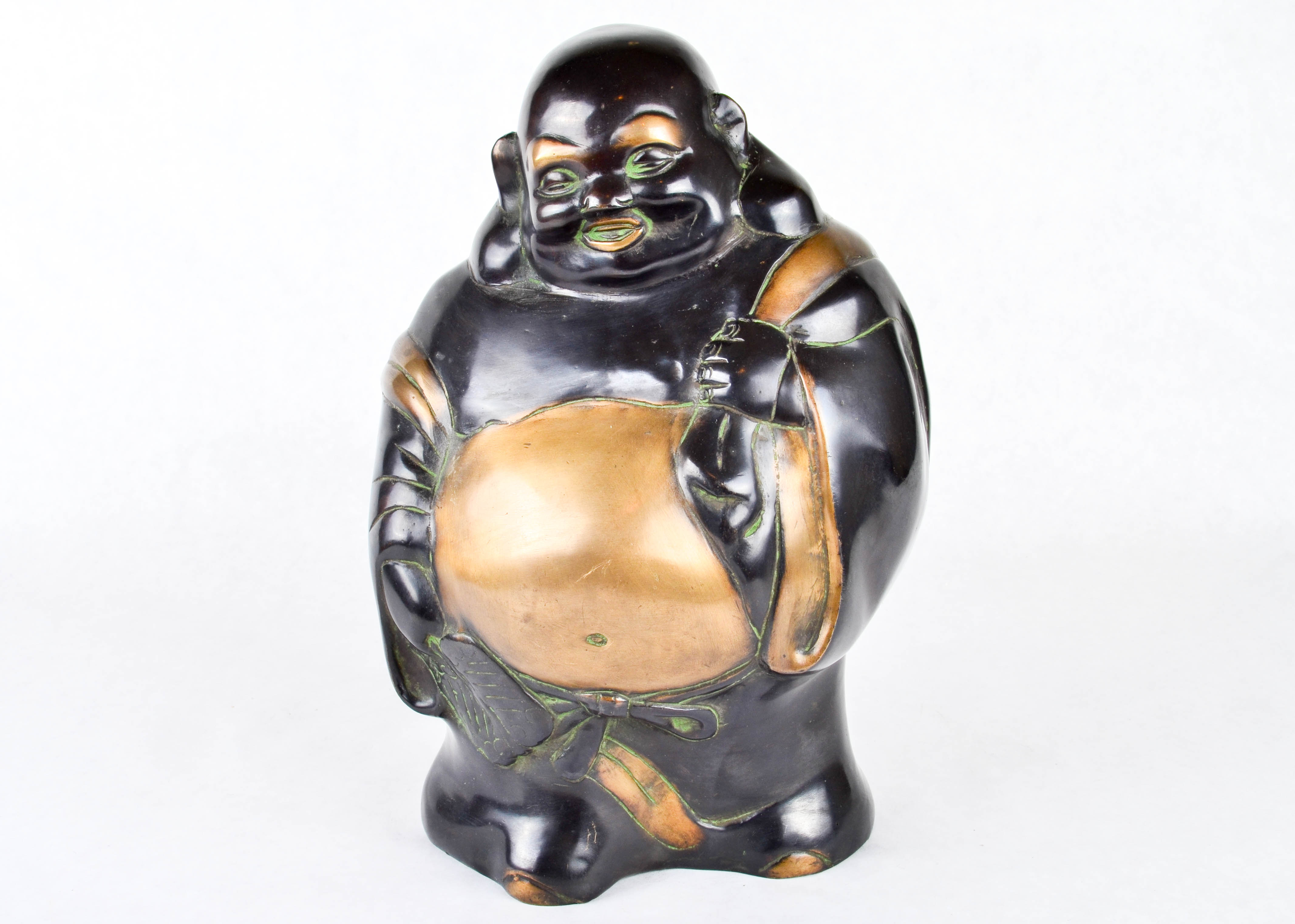 Vintage Solid Brass Buddha Statue