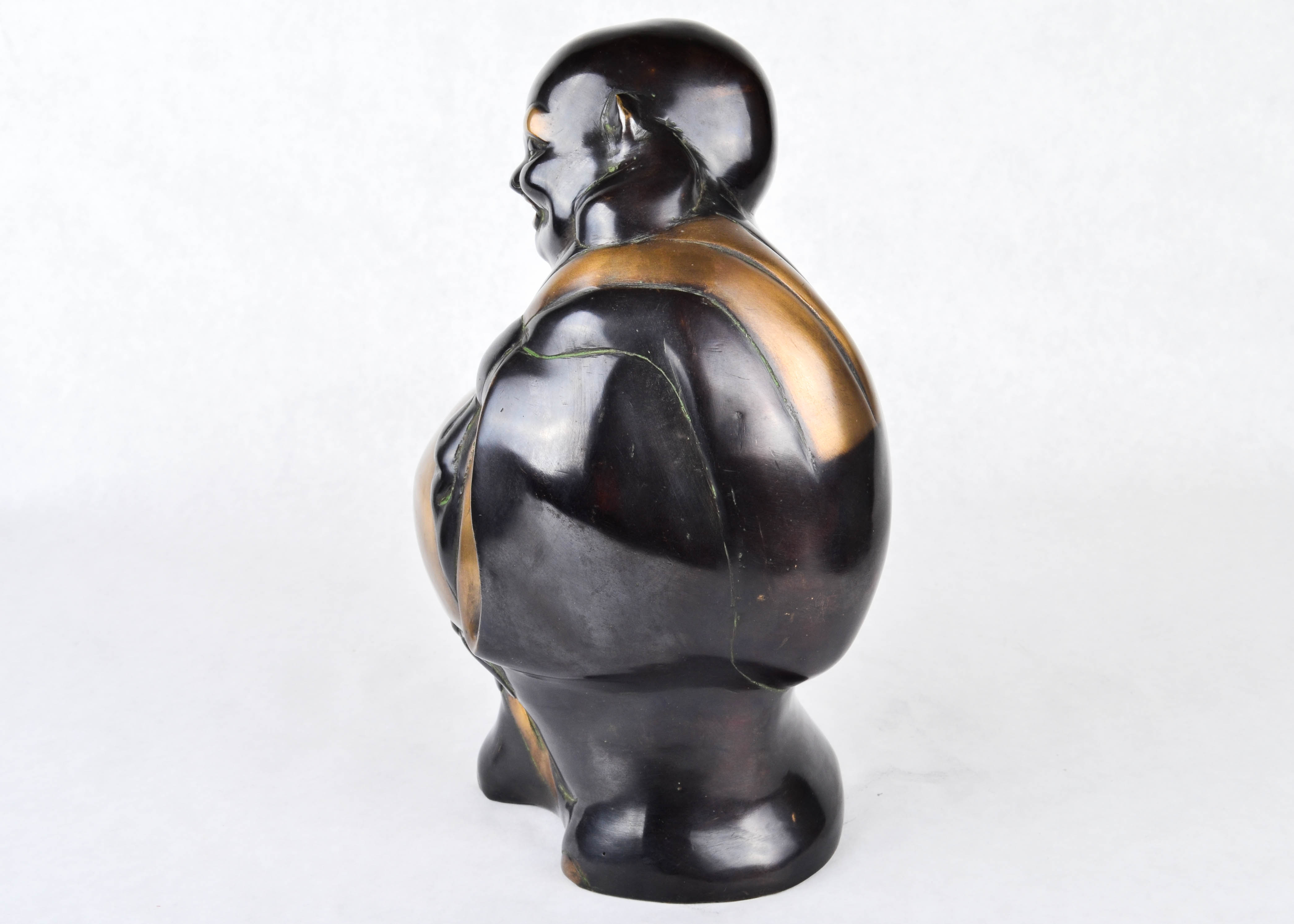 Vintage Solid Brass Buddha Statue