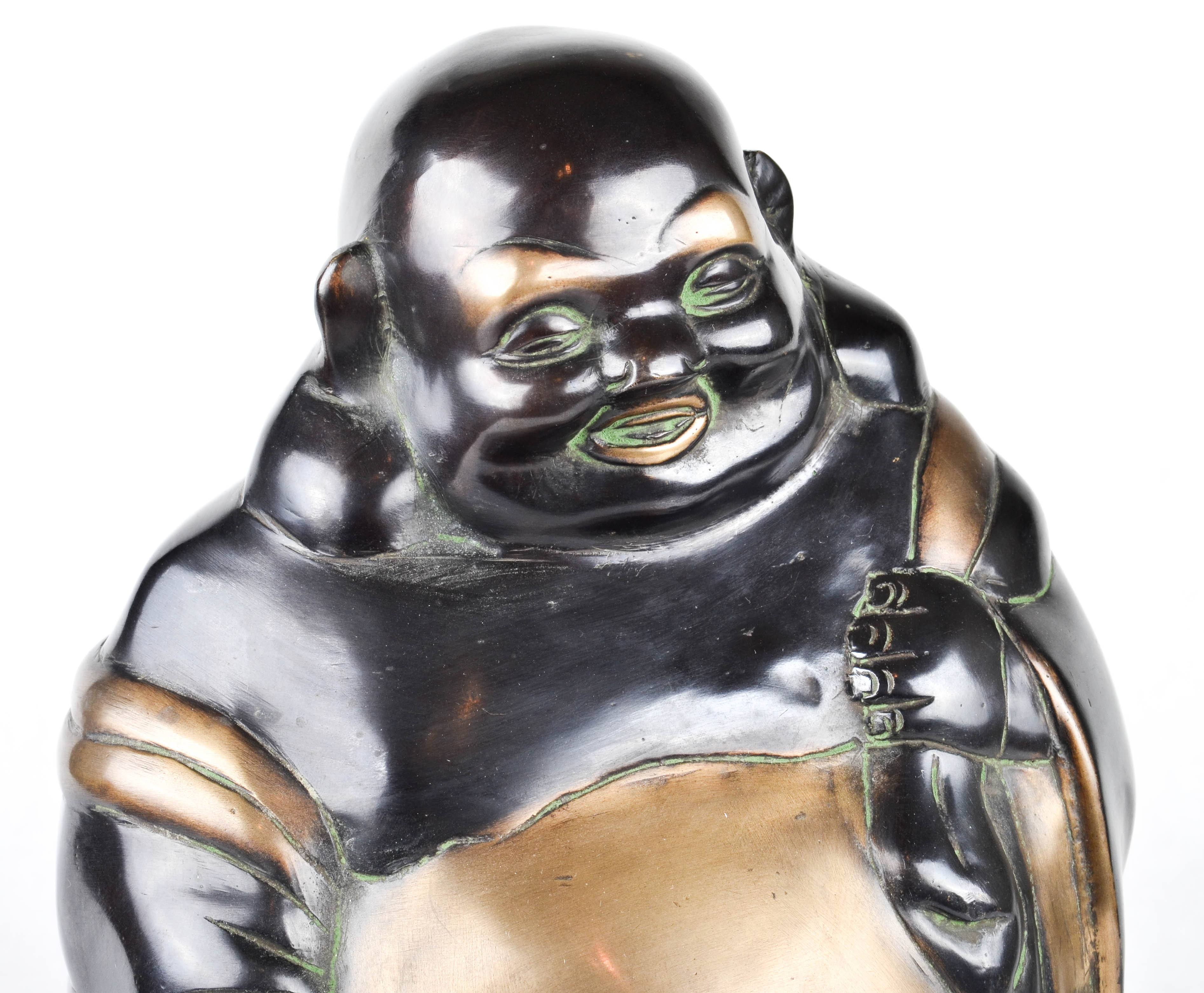 Vintage Solid Brass Buddha Statue