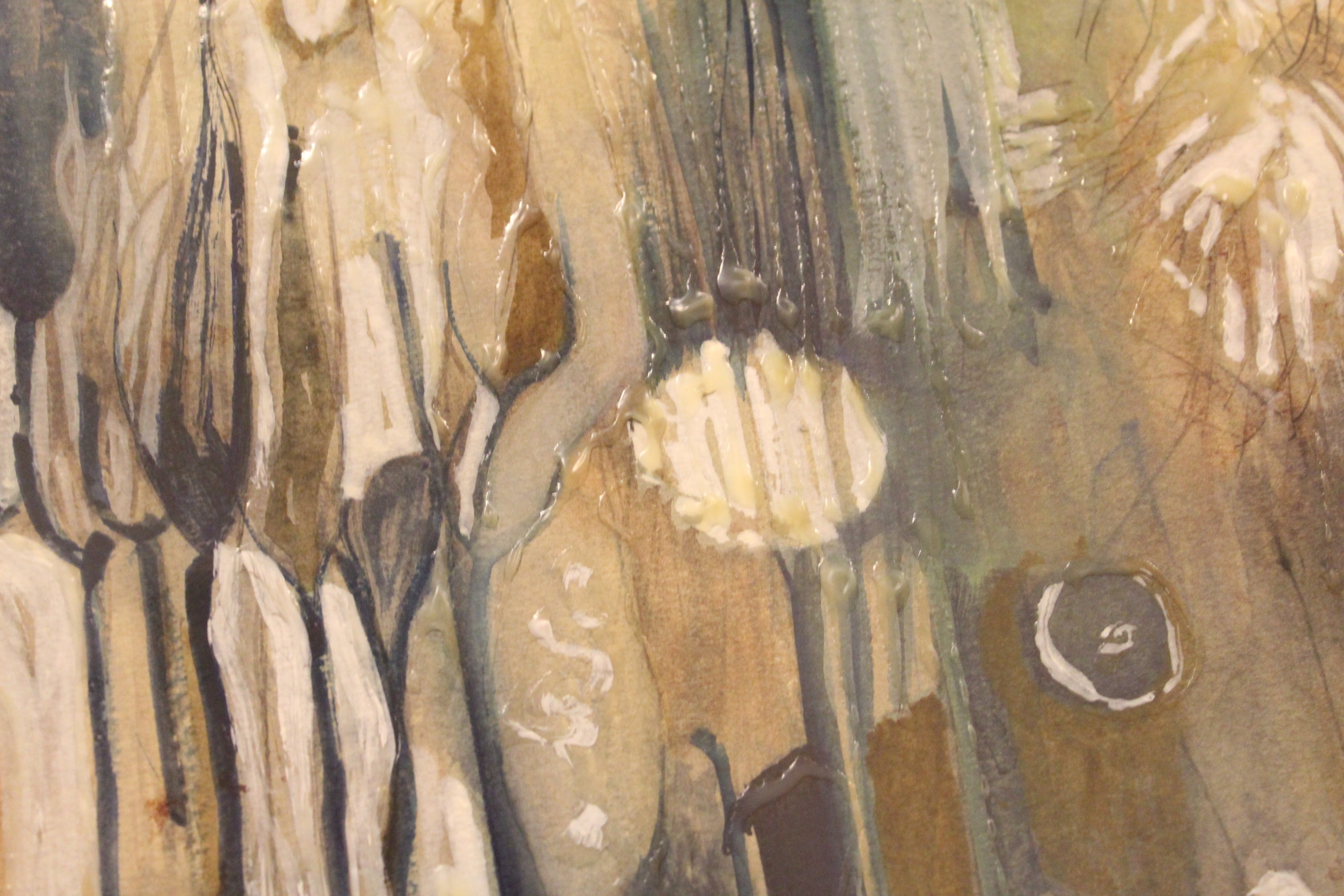 Lela Cooney Original Mixed Media Painting on Paper