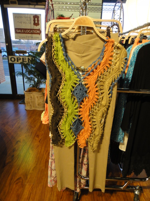 Clothing Rack Filled With New Women's Designer Cloths Size "M"