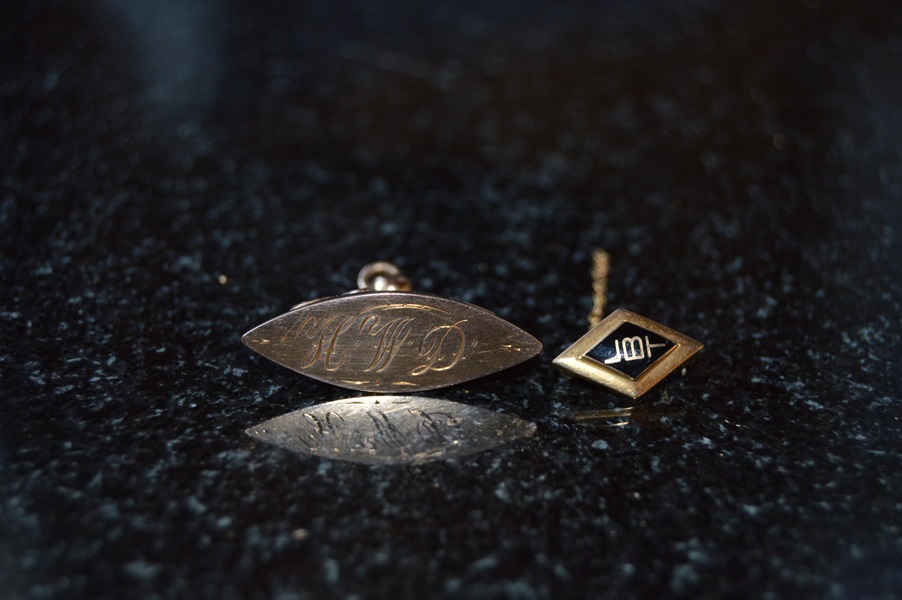 10K Yellow Gold Fob and Pin
