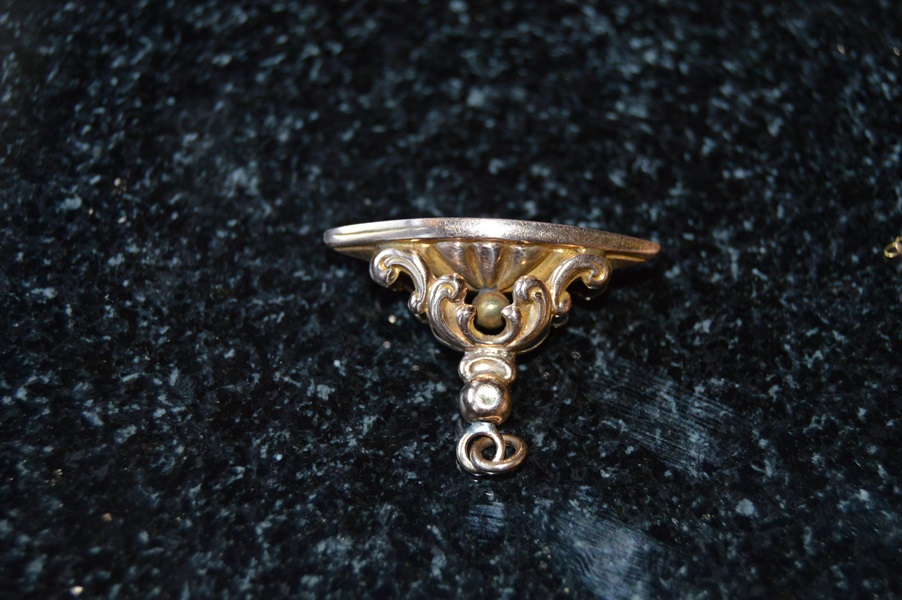 10K Yellow Gold Fob and Pin