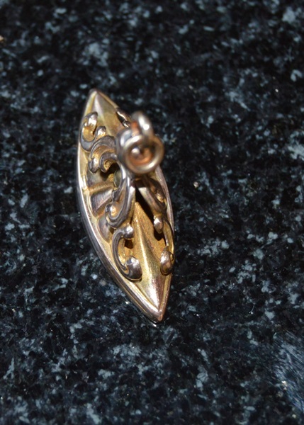 10K Yellow Gold Fob and Pin