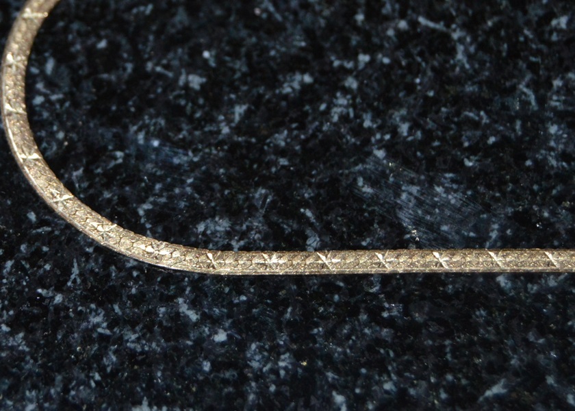 14K Yellow Gold Braided Herringbone Bracelet