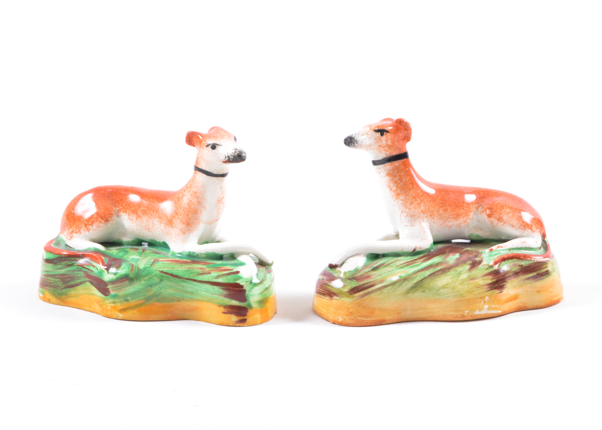 Staffordshire-Style Porcelain Dog Figurine