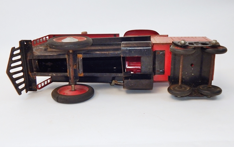 Vintage Keystone Steel Toy Ride On Train Locomotive