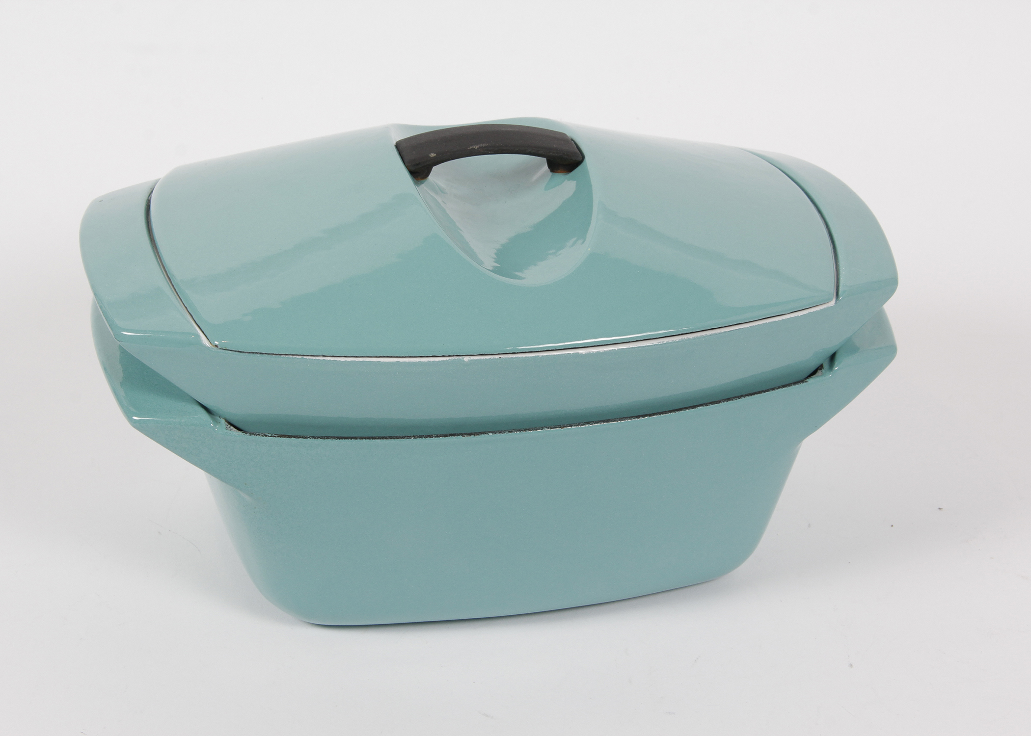 Four Piece Vintage Raymond Loewy Le Creuset Coquelle Dutch Oven