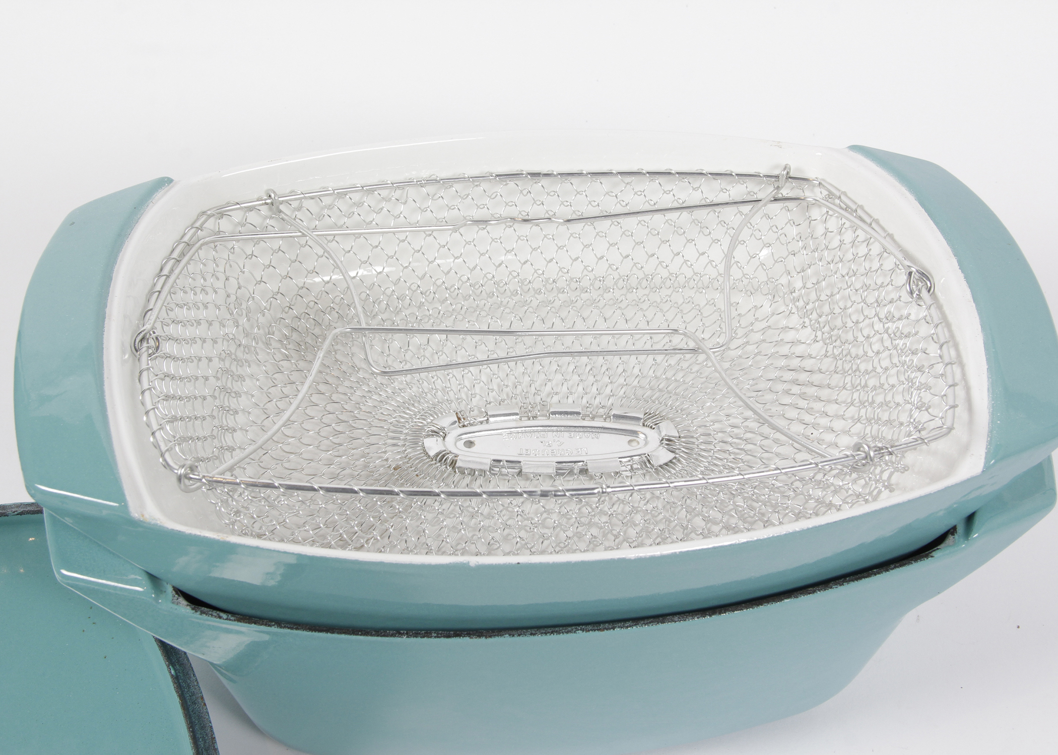 Four Piece Vintage Raymond Loewy Le Creuset Coquelle Dutch Oven