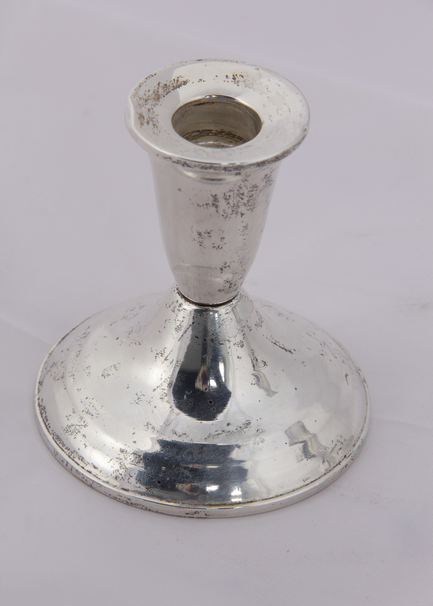 Pair of Weighted Sterling Silver Candle Holders