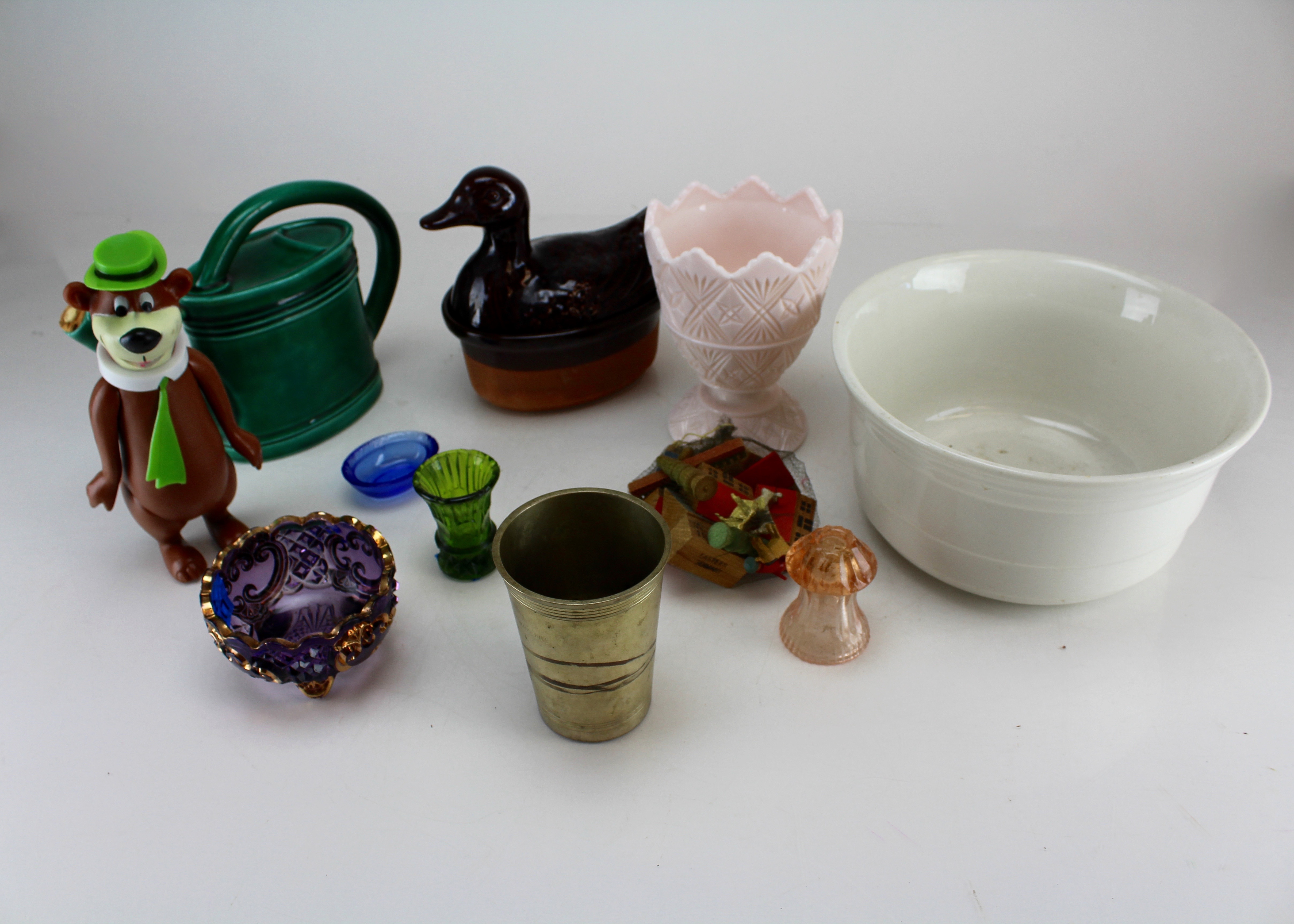 Assortment of Vintage Glass, Ceramics and Toy Items