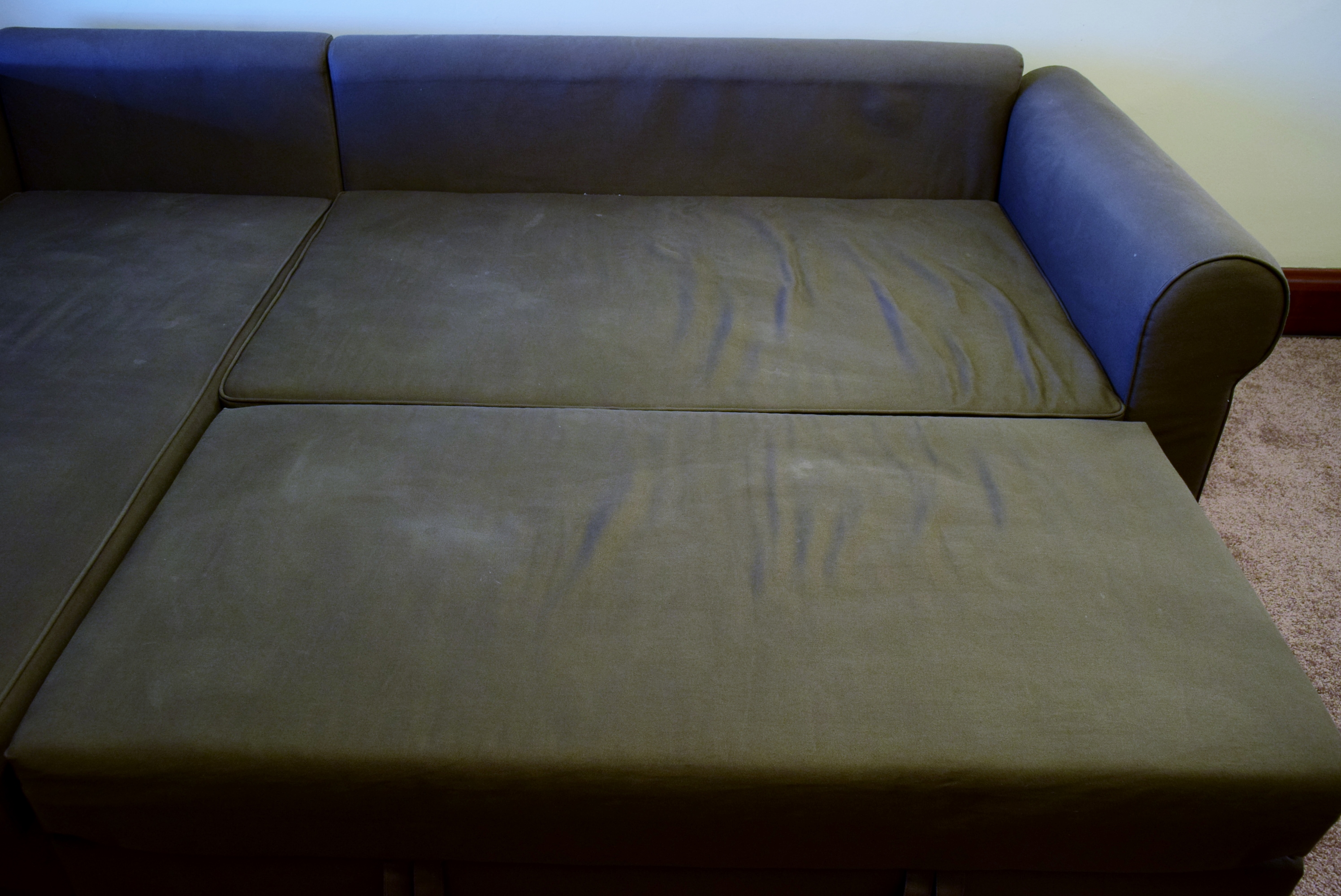 Ikea Moheda Sofabed with Chaise and Storage