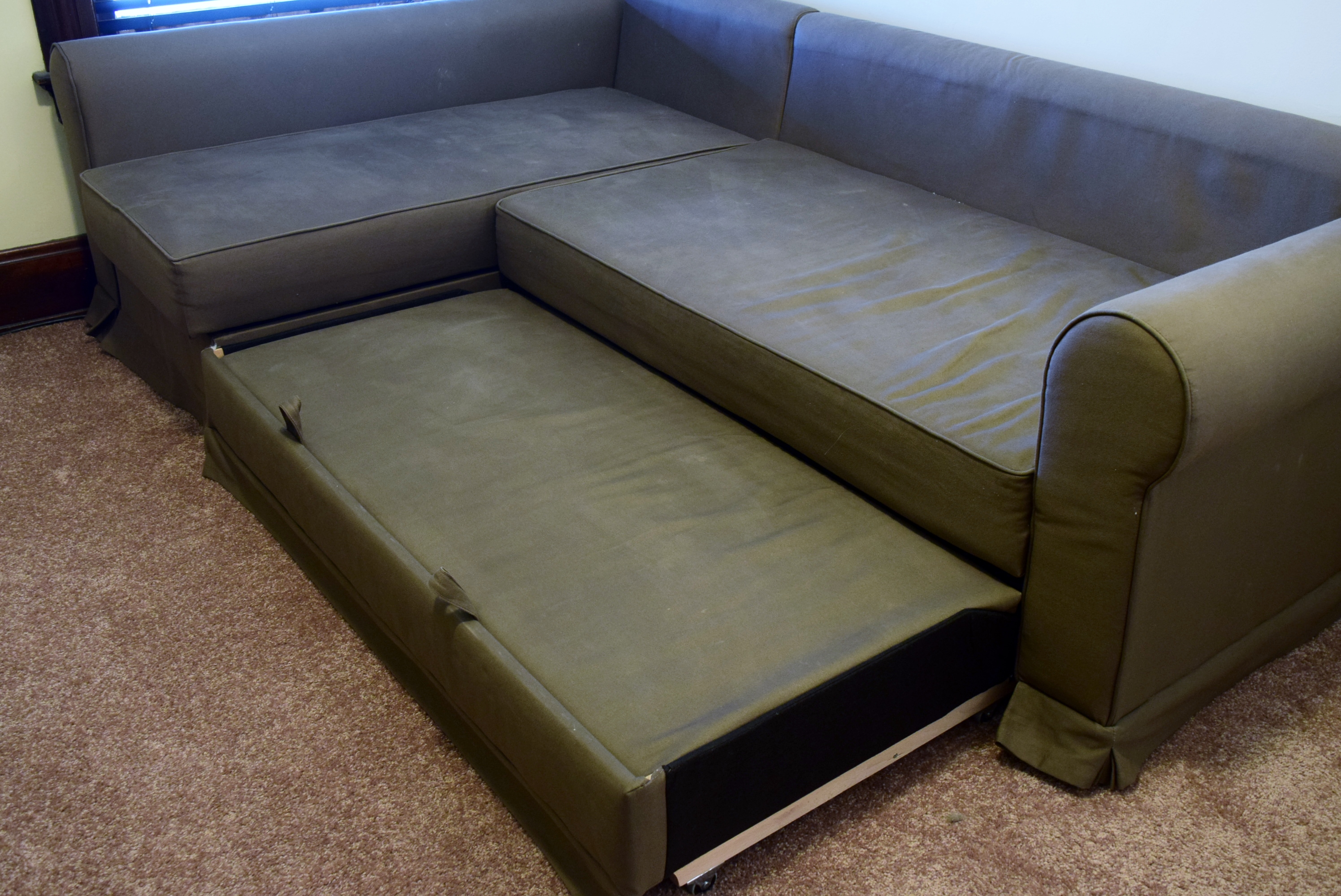 Ikea Moheda Sofabed with Chaise and Storage