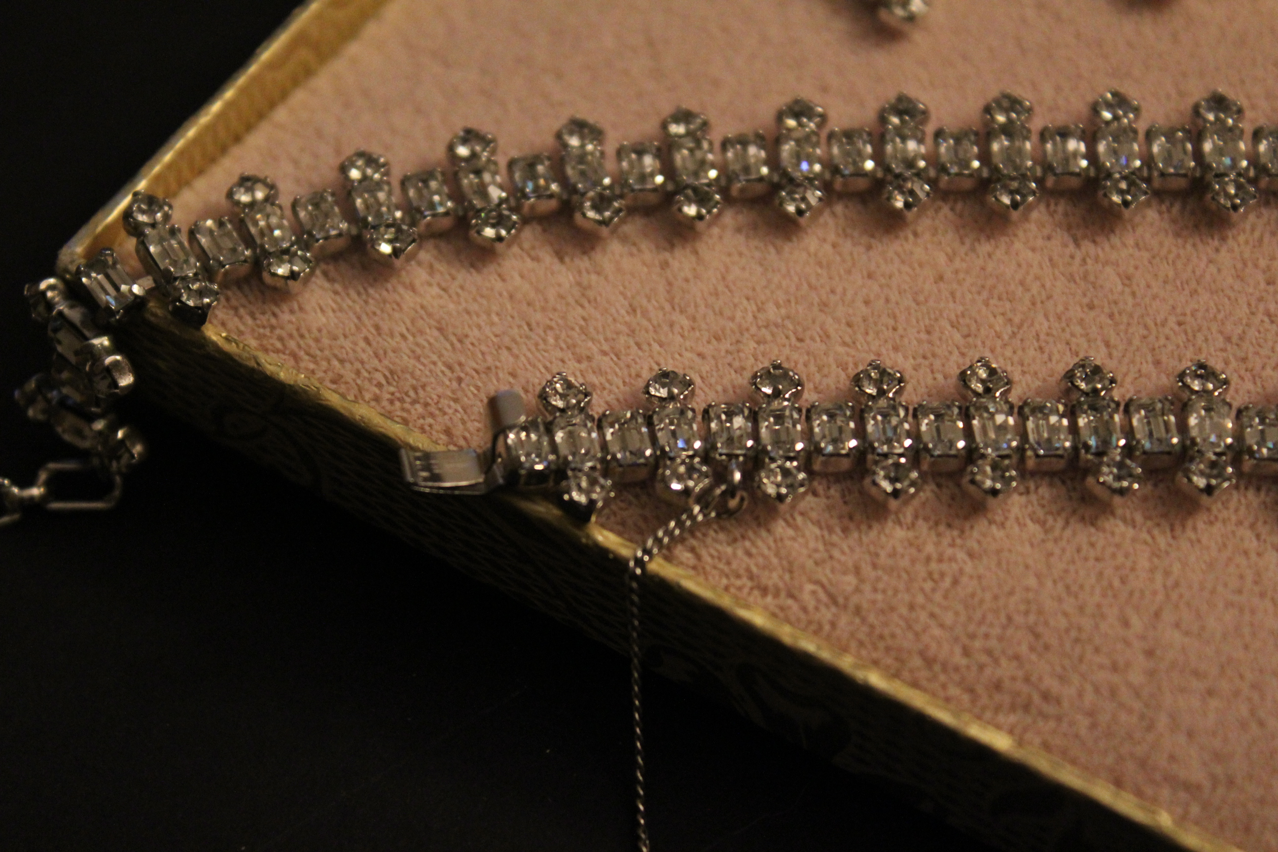 Vintage B. David Rhinestone Jewelry