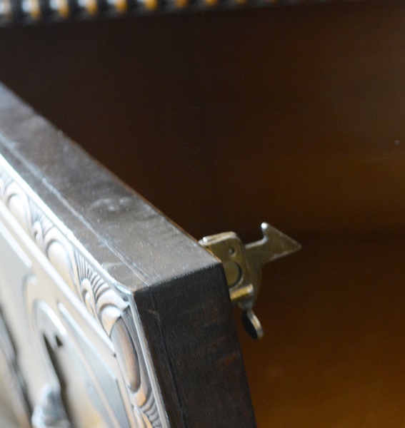 Vintage Jacobean Revival Style Walnut High Dresser