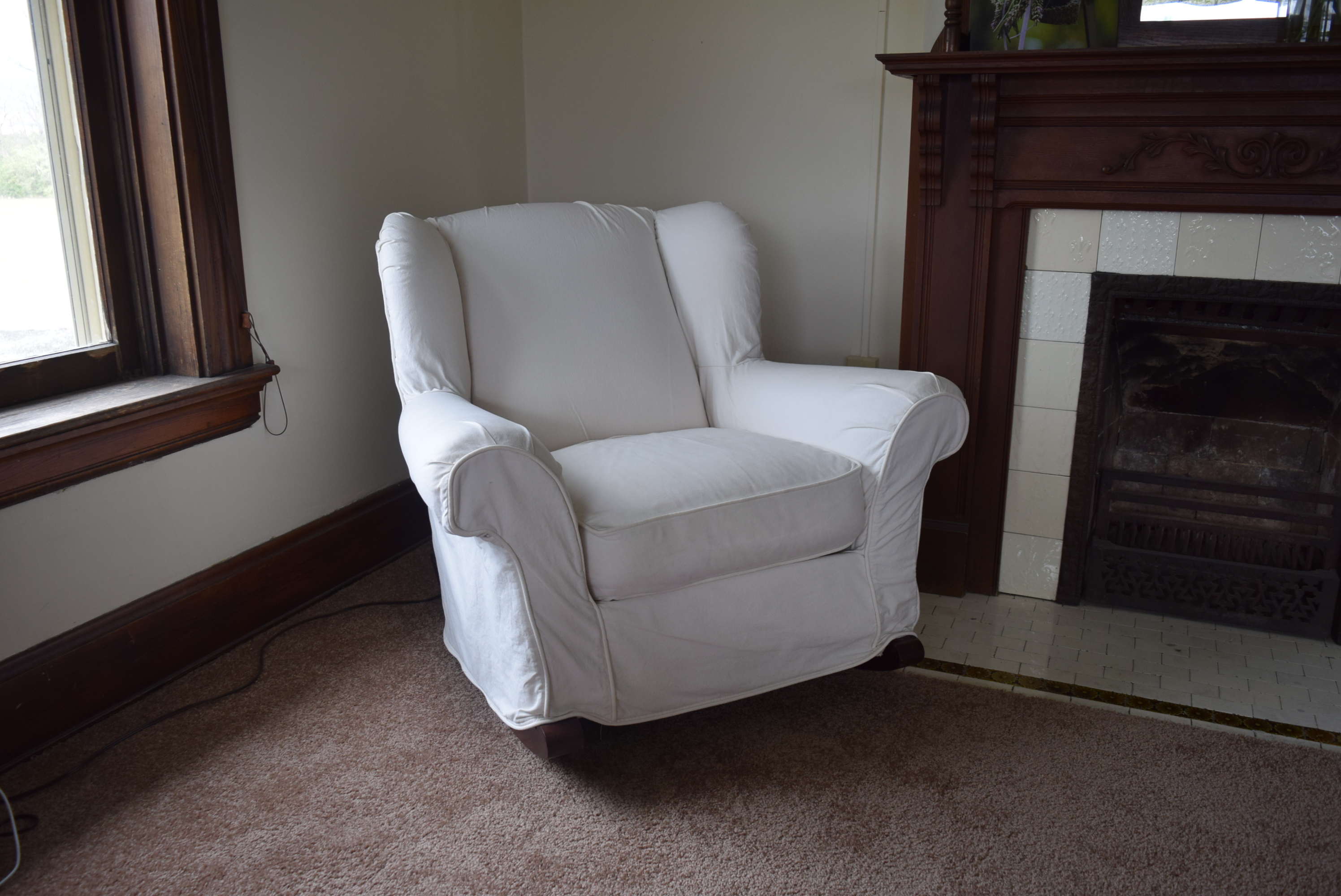 Pottery Barn Slipcovered Rocking Chair