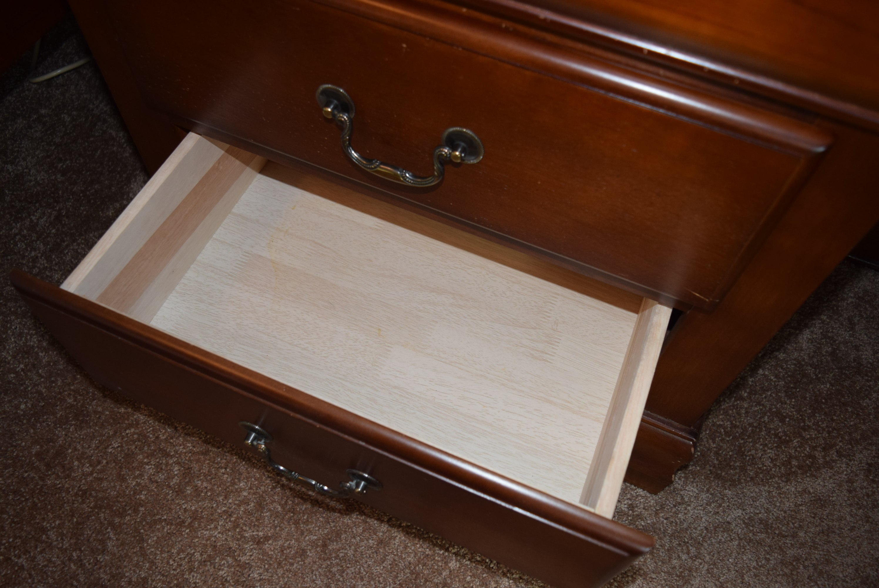 Cherry Two Drawer Night Stand #1