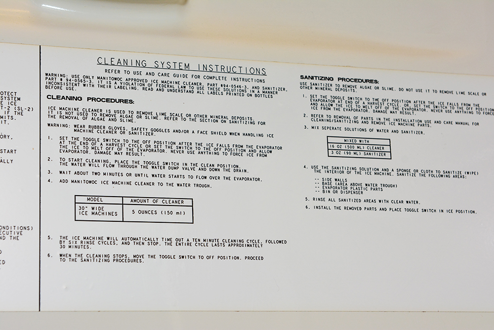 Manitowoc Commercial Ice Make and Follett Storage Bin