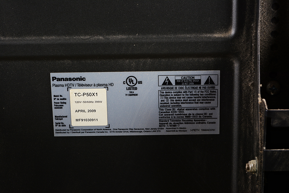 Panasonic 50" 720p Television