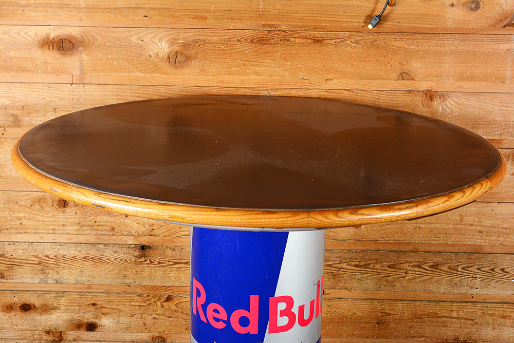 Round Red Bull Bar Table and Stools EBTH