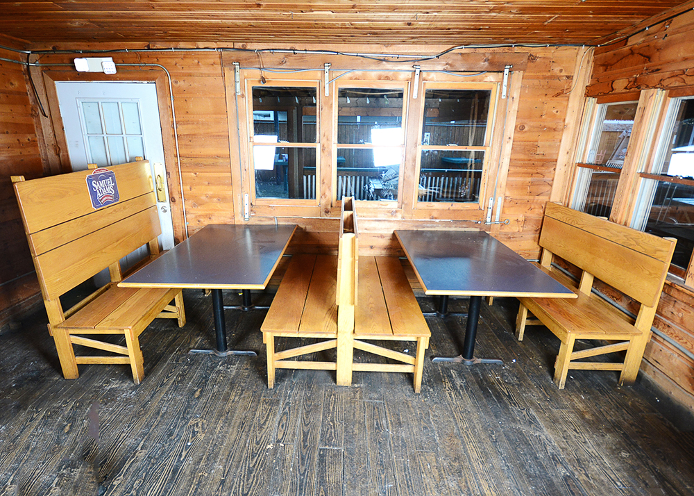 High Back Benches with Tables