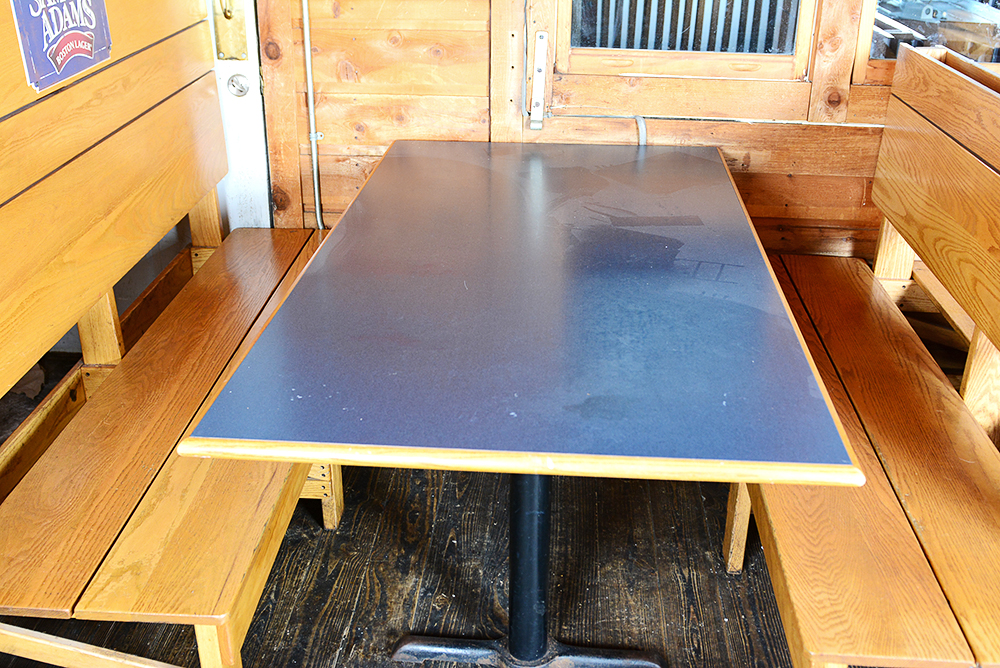 High Back Benches with Tables