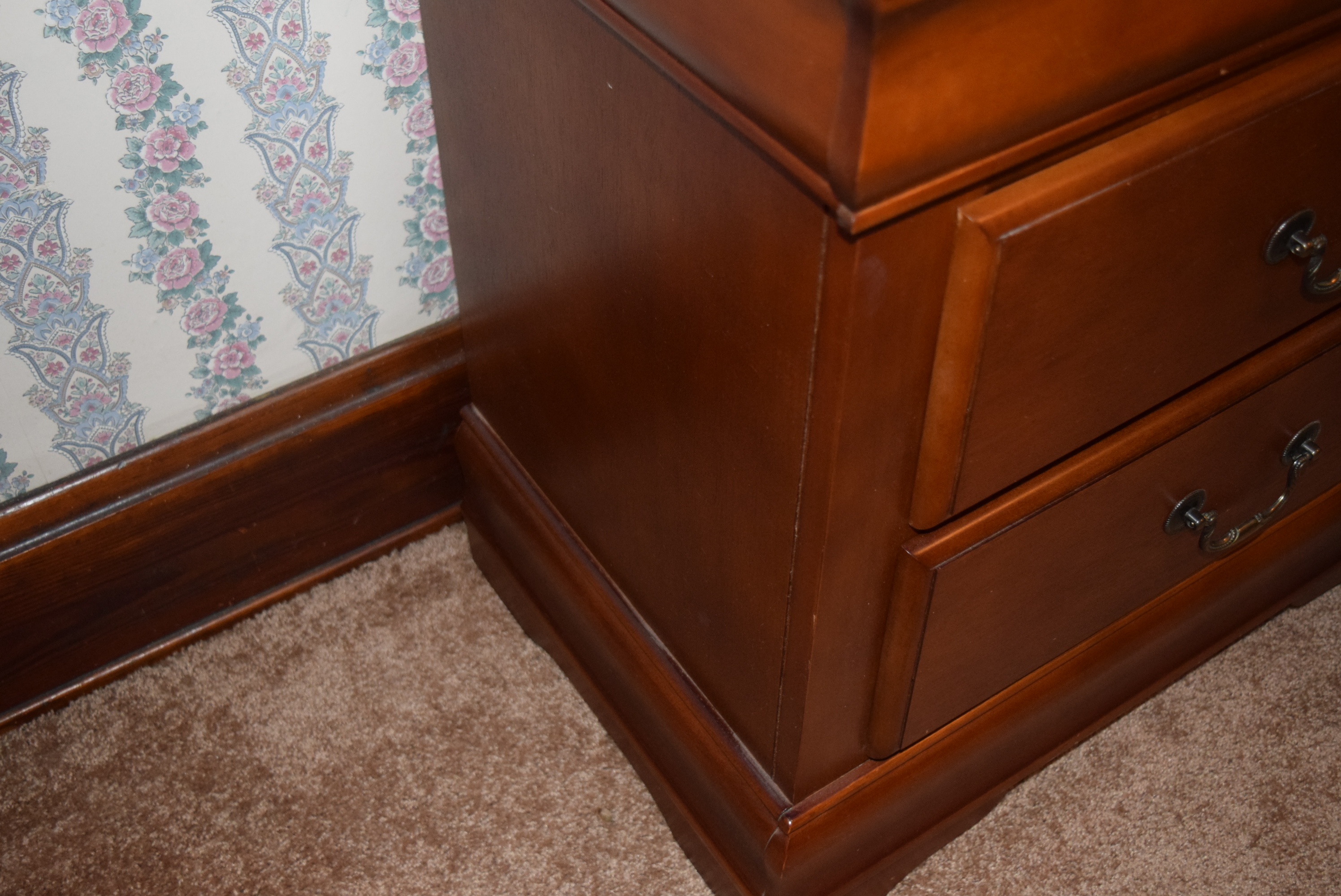 Cherry Two Drawer Nighstand #2