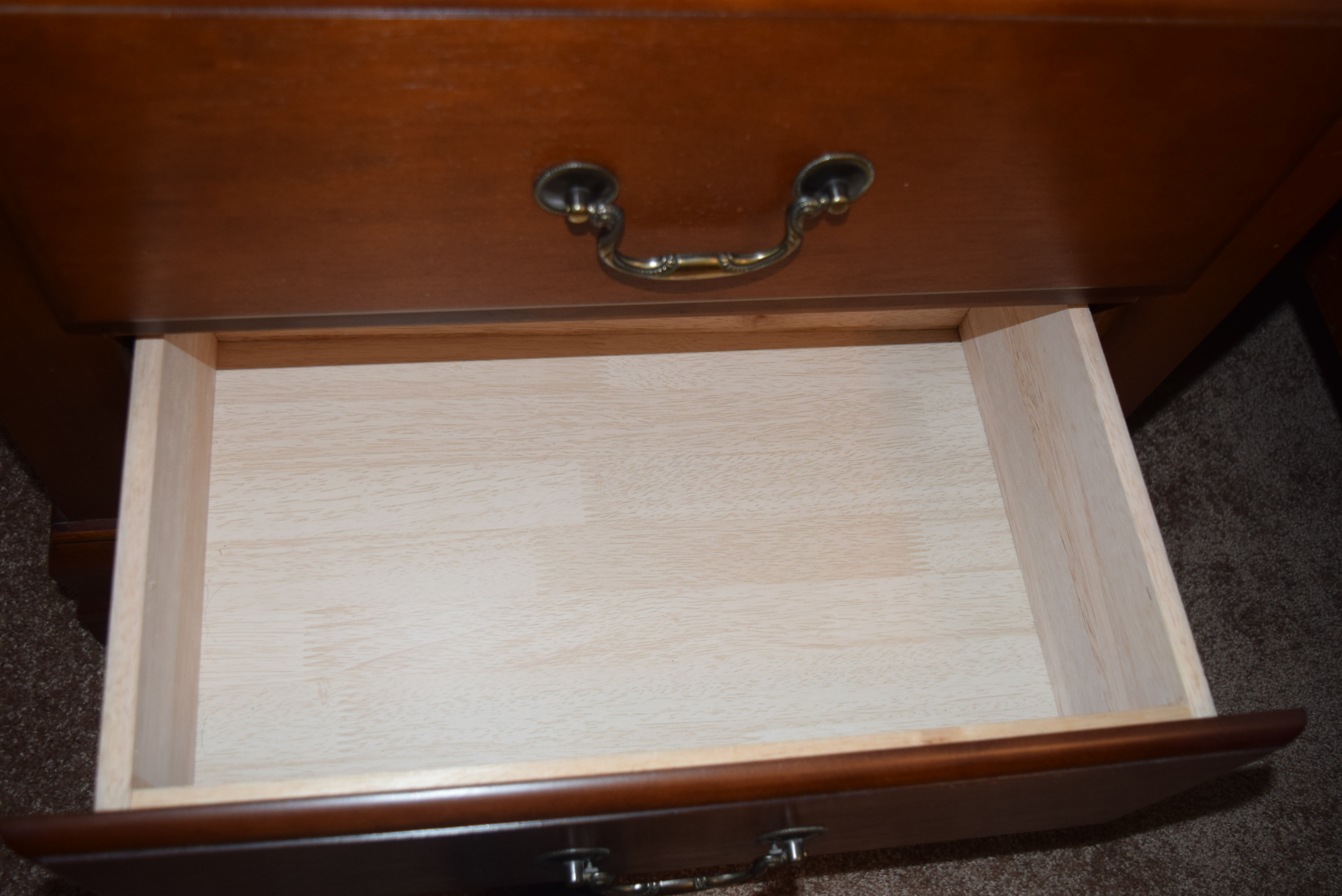 Cherry Two Drawer Nighstand #2