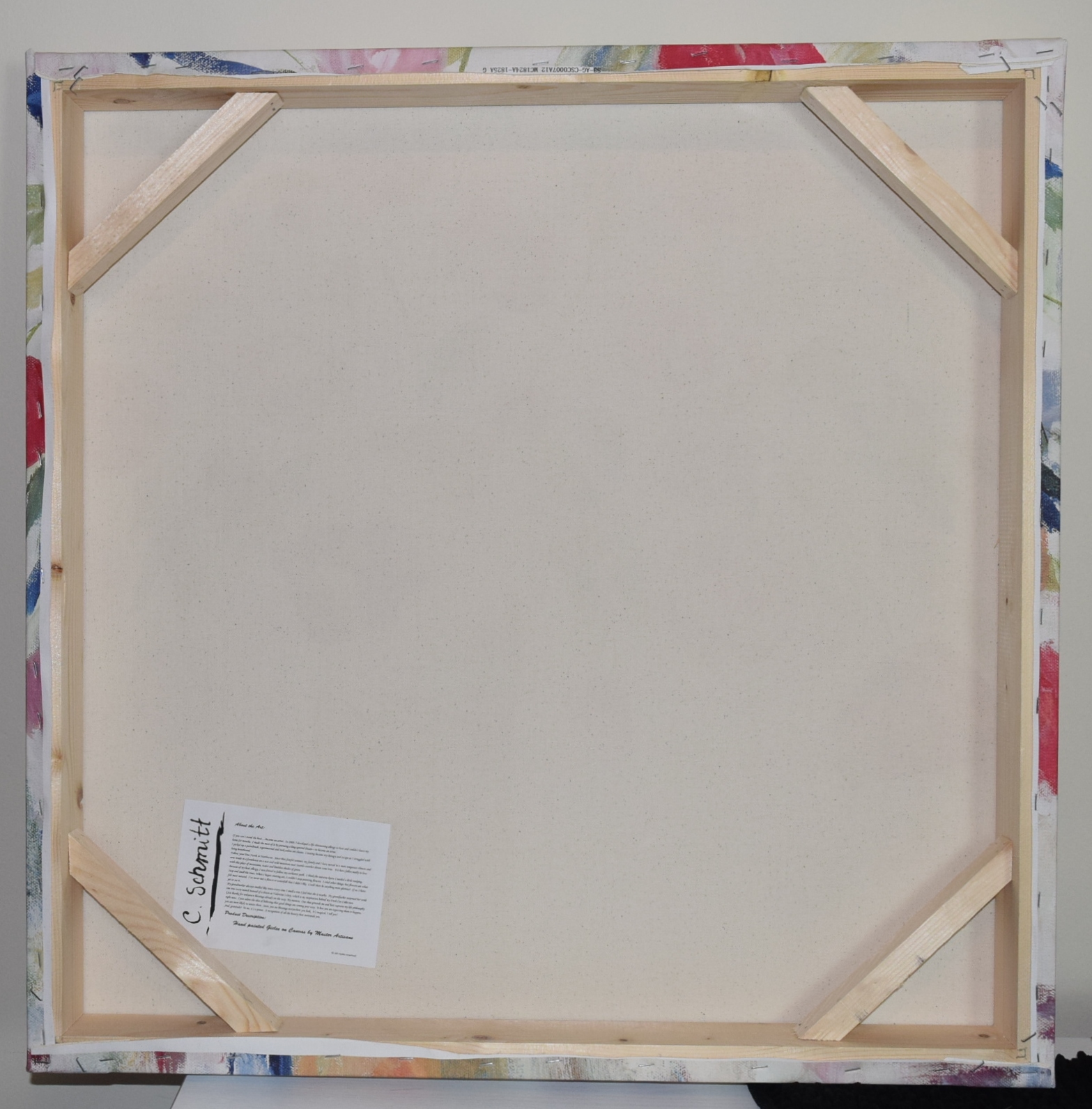 Floral Handpainted Giclee on Canvas by Artist Carrie Schmitt