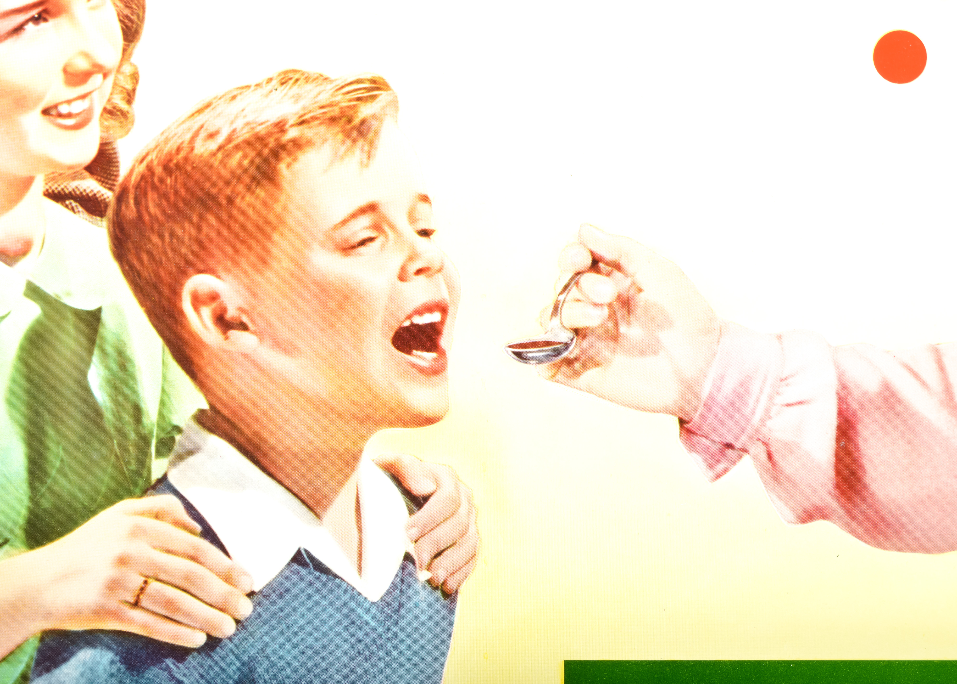 Large Vintage Pinex Cough Syrup Advertisement