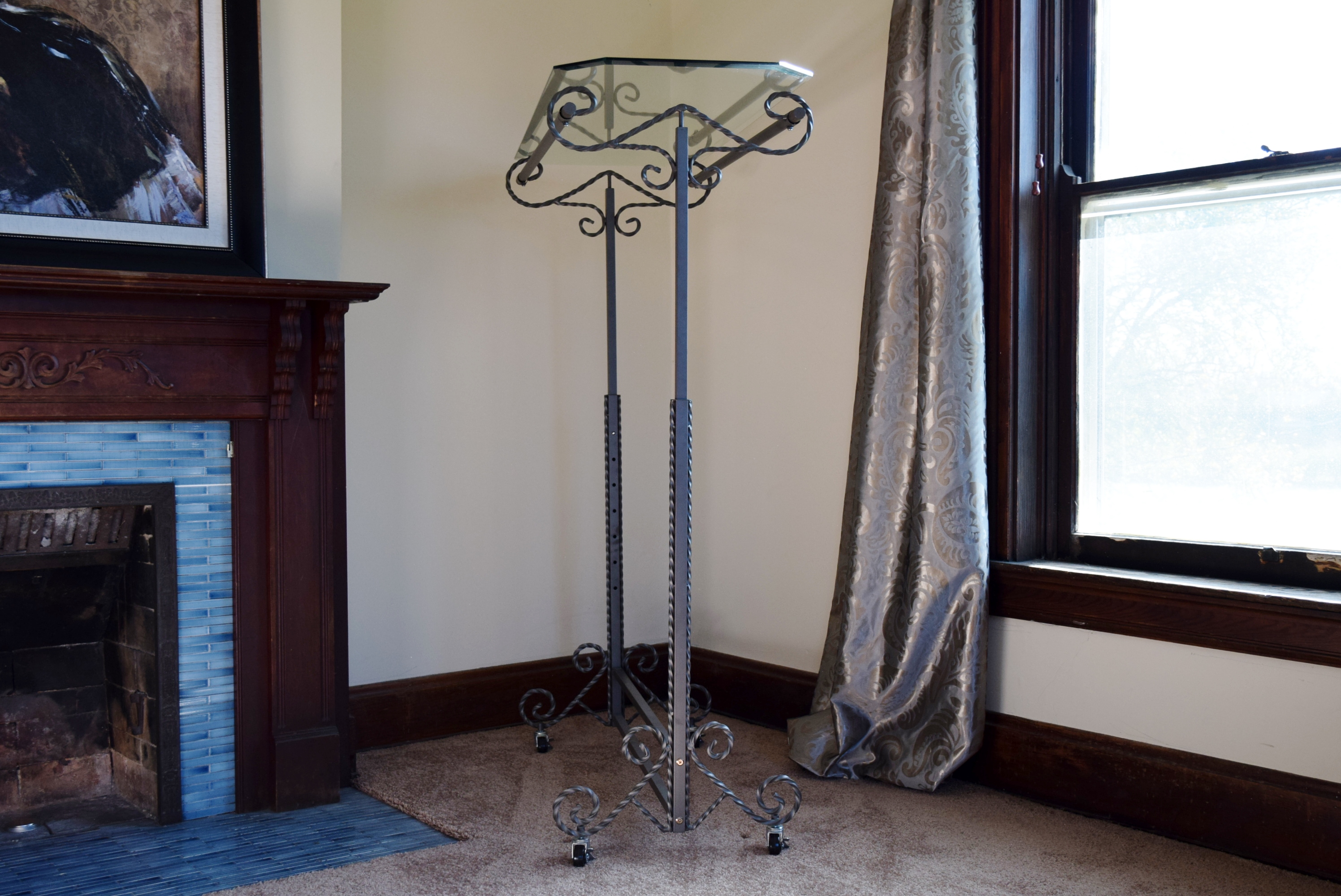 Boutique Style Double Bar Garment Rack on Casters