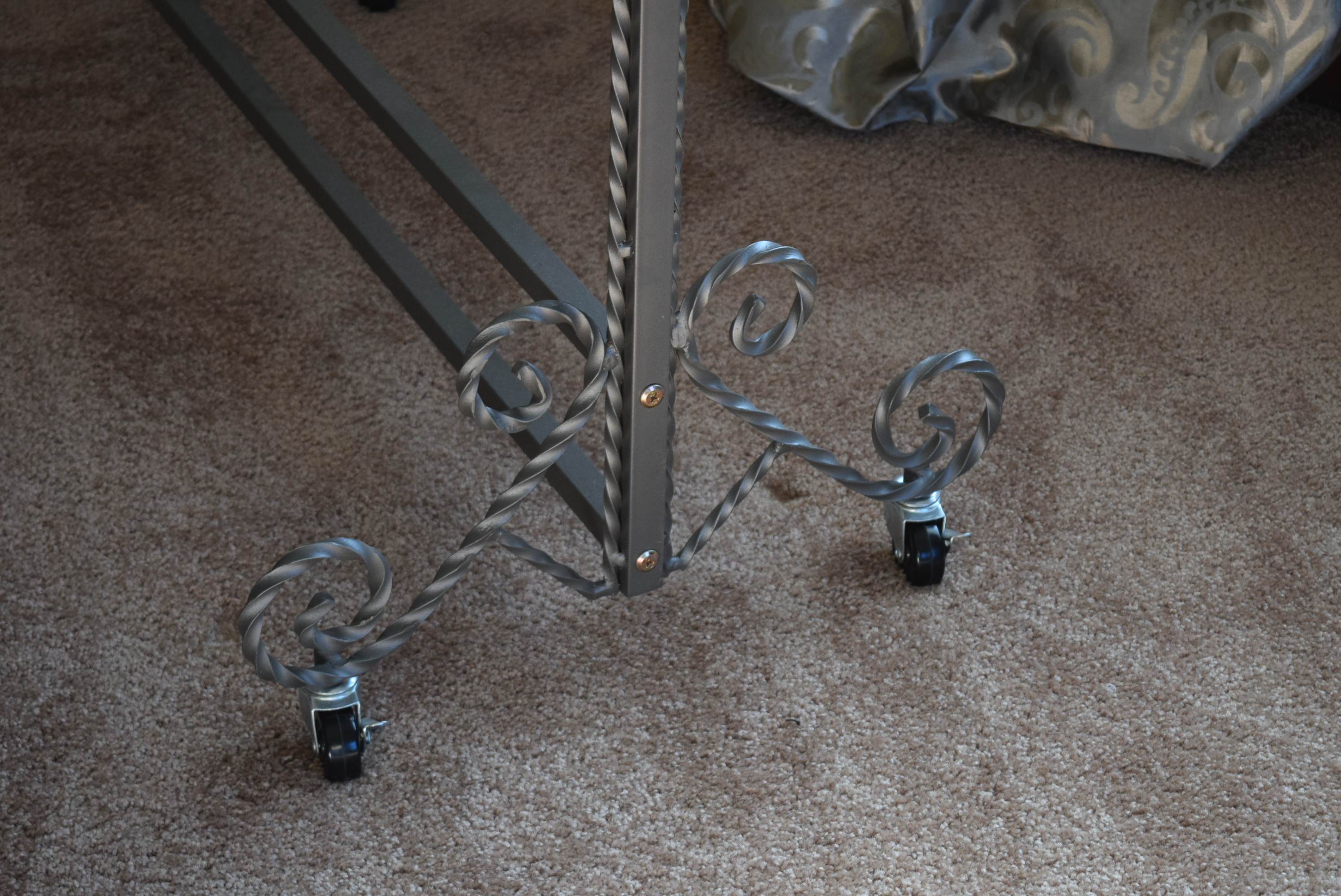 Boutique Style Double Bar Garment Rack on Casters