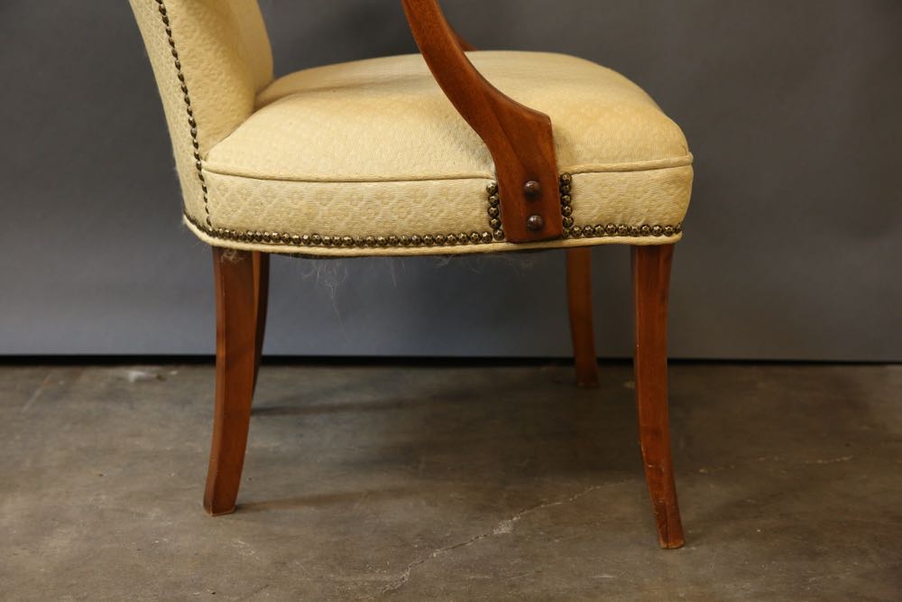 Two Vintage Upholstered Armchairs