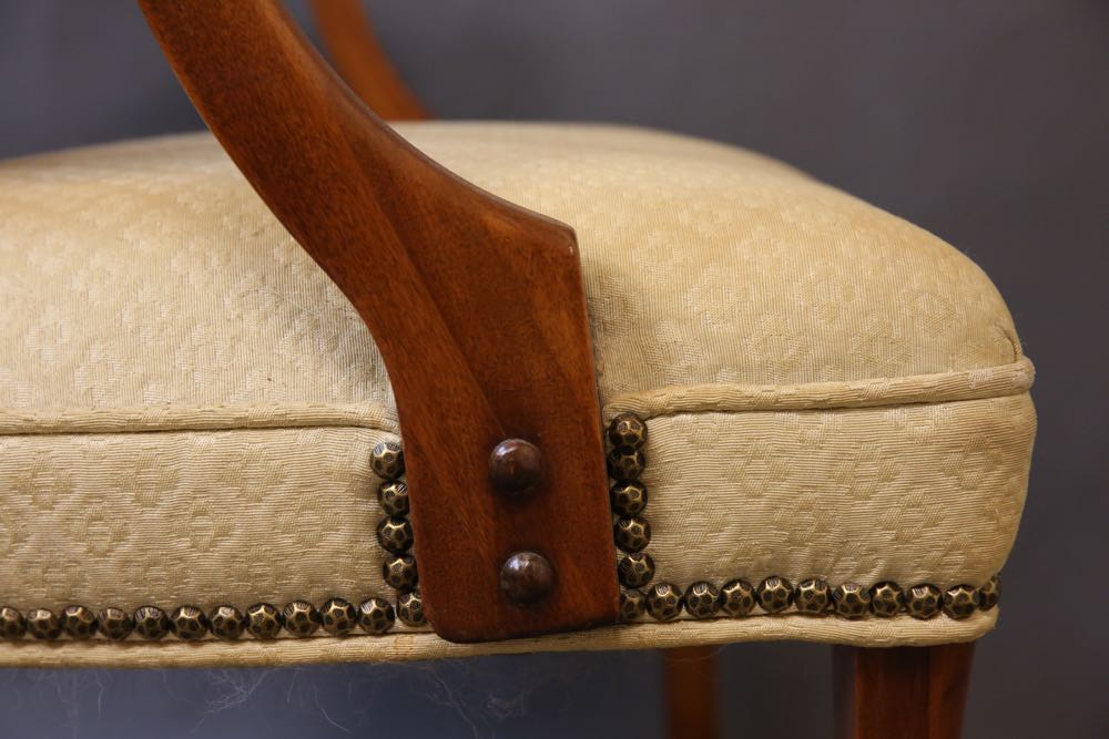 Two Vintage Upholstered Armchairs